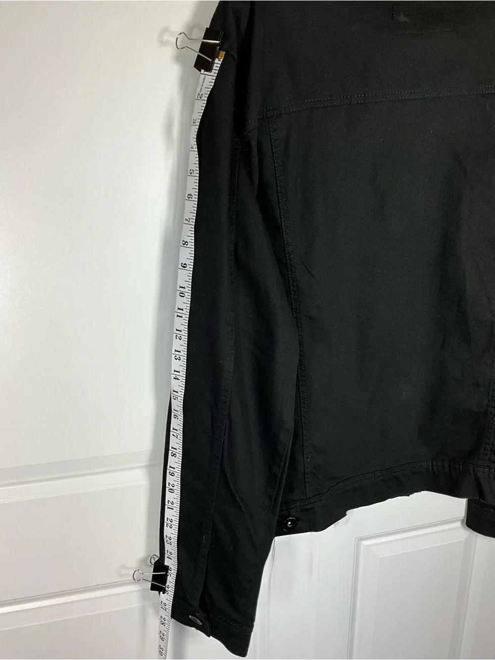 Black Pike Jacket Size XL Black Paint-Splatter Denim Shirt Jacket